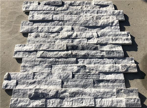 Grey Marble Ledger Panel Stacked Stone Veneer