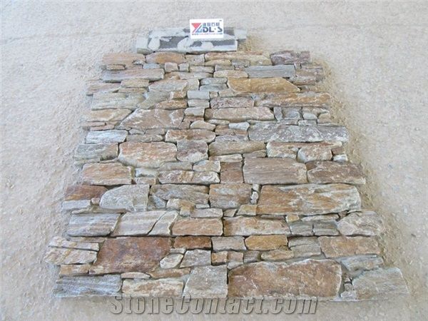 Rusty Quartzite Loose Ledge Stone Veneer Decor
